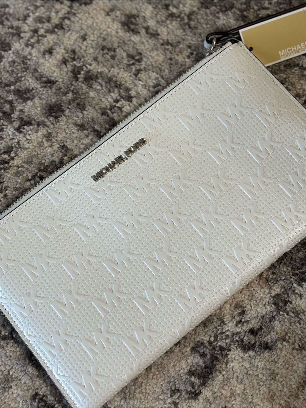 Michael Kors Jet Set Wristlet - Optic White